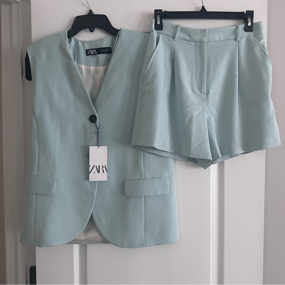 Zara vest shorts suit set - Picture 5 of 10